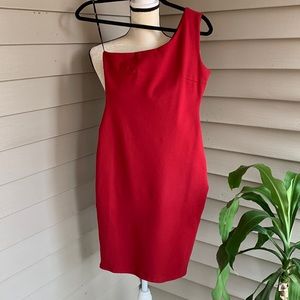 Lulus one shoulder, bodycon, minidress.